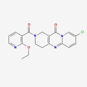 13-chloro-5-(2-ethoxypyridine-3-carbonyl)-1,5,9-triazatricyclo[8.4.0.03,8]tetradeca-3(8),9,11,13-tetraen-2-one