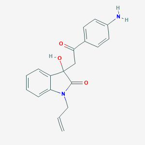 molecular formula C19H18N2O3 B252987 1-Allyl-3-[2-(4-amino-phenyl)-2-oxo-ethyl]-3-hydroxy-1,3-dihydro-indol-2-one 