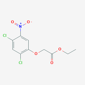molecular formula C10H9Cl2NO5 B2529873 2-(2,4-二氯-5-硝基苯氧基)乙酸乙酯 CAS No. 501008-85-1