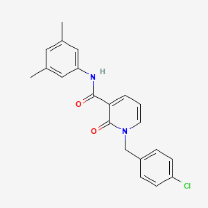 molecular formula C21H19ClN2O2 B2529874 1-(4-chlorobenzyl)-N-(3,5-dimethylphenyl)-2-oxo-1,2-dihydropyridine-3-carboxamide CAS No. 946246-61-3