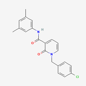 molecular formula C21H19ClN2O2 B2529874 1-[(4-chlorophényl)méthyl]-N-(3,5-diméthylphényl)-2-oxo-1,2-dihydropyridine-3-carboxamide CAS No. 946246-61-3