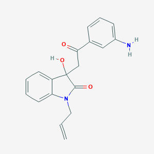 molecular formula C19H18N2O3 B252988 1-Allyl-3-[2-(3-amino-phenyl)-2-oxo-ethyl]-3-hydroxy-1,3-dihydro-indol-2-one 