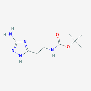 tert-butyl [2-(5-amino-1H-1,2,4-triazol-3-yl)ethyl]carbamate