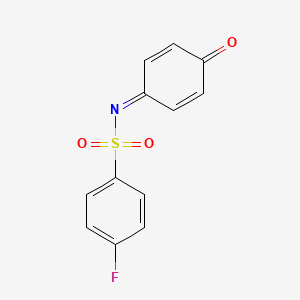 4-fluoro-N-(4-oxocyclohexa-2,5-dien-1-ylidene)benzenesulfonamide