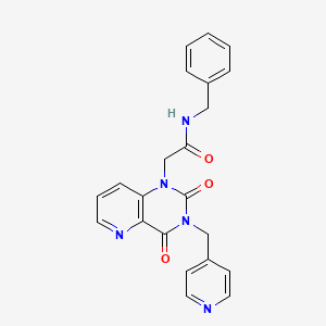 molecular formula C22H19N5O3 B2529903 N-benzyl-2-(2,4-dioxo-3-(pyridin-4-ylmethyl)-3,4-dihydropyrido[3,2-d]pyrimidin-1(2H)-yl)acetamide CAS No. 941908-89-0