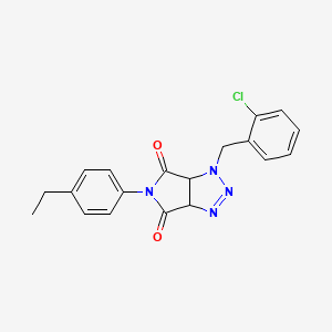 molecular formula C19H17ClN4O2 B2529929 1-(2-氯苄基)-5-(4-乙基苯基)-3a,6a-二氢吡咯并[3,4-d][1,2,3]三唑-4,6(1H,5H)-二酮 CAS No. 1008273-65-1