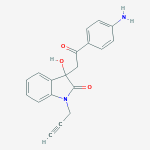 molecular formula C19H16N2O3 B252993 3-[2-(4-aminophenyl)-2-oxoethyl]-3-hydroxy-1-(2-propynyl)-1,3-dihydro-2H-indol-2-one 
