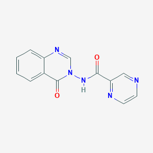 molecular formula C13H9N5O2 B2529948 N-(4-oxoquinazolin-3-yl)pyrazine-2-carboxamide CAS No. 923830-18-6