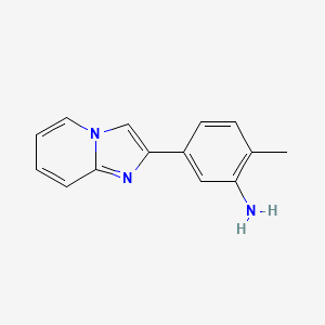 molecular formula C14H13N3 B2529955 5-(Imidazo[1,2-a]pyridin-2-yl)-2-methylaniline CAS No. 1706441-66-8