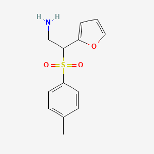molecular formula C13H15NO3S B2529956 2-(2-Furyl)-2-[(4-methylphenyl)sulphonyl]ethylamine CAS No. 887345-60-0