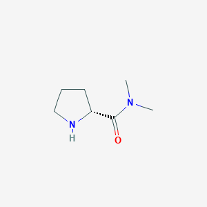 molecular formula C7H14N2O B2529976 (2R)-N,N-dimethylpyrrolidine-2-carboxamide CAS No. 29802-22-0; 566159-08-8