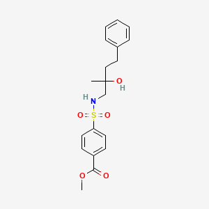 molecular formula C19H23NO5S B2529979 methyl 4-(N-(2-hydroxy-2-methyl-4-phenylbutyl)sulfamoyl)benzoate CAS No. 1396863-60-7