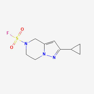 2-Cyclopropyl-6,7-dihydro-4H-pyrazolo[1,5-a]pyrazine-5-sulfonyl fluoride