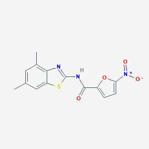 molecular formula C14H11N3O4S B252999 N-(4,6-dimethyl-1,3-benzothiazol-2-yl)-5-nitrofuran-2-carboxamide 