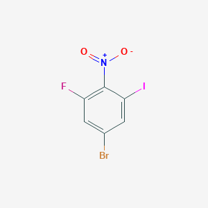 1-Bromo-3-fluoro-5-iodo-4-nitrobenzene