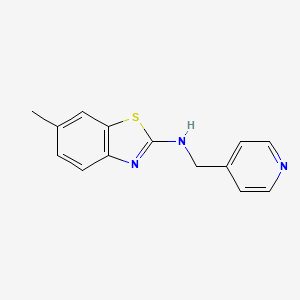 molecular formula C14H13N3S B2530050 6-甲基-N-(吡啶-4-基甲基)苯并[d]噻唑-2-胺 CAS No. 1421456-73-6