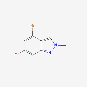 molecular formula C8H6BrFN2 B2530054 2H-Indazole, 4-bromo-6-fluoro-2-methyl- CAS No. 1425932-77-9