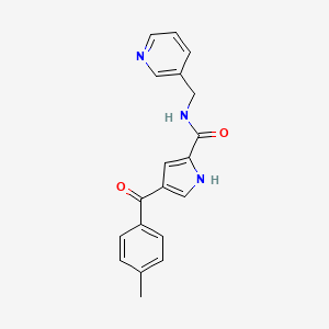 molecular formula C19H17N3O2 B2530057 4-(4-甲基苯甲酰基)-N-(3-吡啶基甲基)-1H-吡咯-2-甲酰胺 CAS No. 439111-62-3