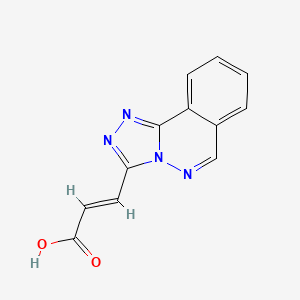 molecular formula C12H8N4O2 B2530058 (E)-3-([1,2,4]triazolo[3,4-a]phthalazin-3-yl)prop-2-enoic acid CAS No. 793716-18-4