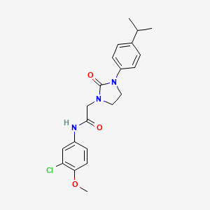 N-(3-chloro-4-methoxyphenyl)-2-(3-(4-isopropylphenyl)-2-oxoimidazolidin-1-yl)acetamide