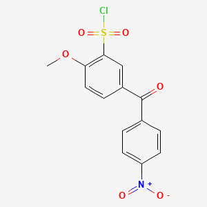 2-methoxy-5-(4-nitrobenzoyl)benzenesulfonyl Chloride