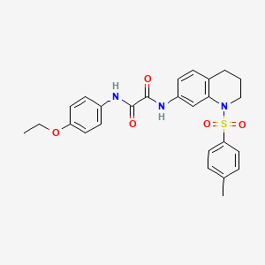 molecular formula C26H27N3O5S B2530067 N1-(4-乙氧苯基)-N2-(1-甲苯磺酰-1,2,3,4-四氢喹啉-7-基)草酰胺 CAS No. 898414-01-2