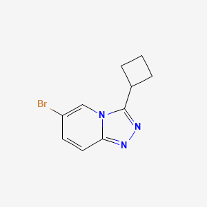 molecular formula C10H10BrN3 B2530069 6-Bromo-3-cyclobutyl-[1,2,4]triazolo[4,3-a]pyridine CAS No. 1385696-49-0