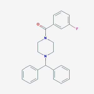 molecular formula C24H23FN2O B253007 1-Benzhydryl-4-(3-fluorobenzoyl)piperazine 