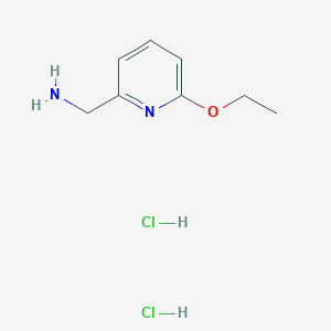 molecular formula C8H14Cl2N2O B2530072 (6-乙氧基吡啶-2-基)甲胺；二盐酸盐 CAS No. 2490432-15-8