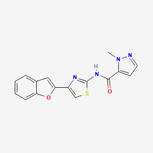 N-(4-(benzofuran-2-yl)thiazol-2-yl)-1-methyl-1H-pyrazole-5-carboxamide