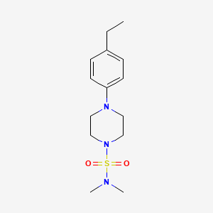 molecular formula C14H23N3O2S B2530083 4-(4-乙基苯基)-N,N-二甲基哌嗪-1-磺酰胺 CAS No. 695174-28-8