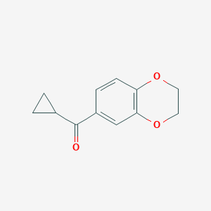 molecular formula C12H12O3 B253010 Cyclopropyl(2,3-dihydro-1,4-benzodioxin-6-yl)methanone 