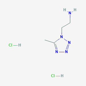 molecular formula C4H11Cl2N5 B2530106 2-(5-methyl-1H-1,2,3,4-tetrazol-1-yl)ethan-1-amine dihydrochloride CAS No. 1311318-17-8
