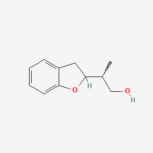 molecular formula C11H14O2 B2530117 (2R)-2-(2,3-Dihydro-1-benzofuran-2-yl)propan-1-ol CAS No. 2248212-57-7