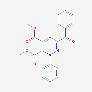 molecular formula C21H18N2O5 B253013 Dimethyl 6-benzoyl-2-phenyl-2,3-dihydro-3,4-pyridazinedicarboxylate 