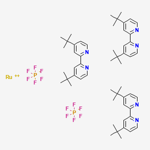 molecular formula C54H72N6Ru B2530135 Tris[4,4'-di-tert-butyl-(2,2')-bipyridine]ruthenium(II) dihexafluorophosphate CAS No. 75777-87-6