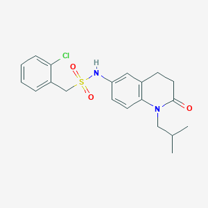 molecular formula C20H23ClN2O3S B2530139 1-(2-chlorophenyl)-N-(1-isobutyl-2-oxo-1,2,3,4-tetrahydroquinolin-6-yl)methanesulfonamide CAS No. 946270-89-9