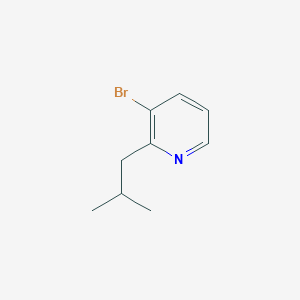 molecular formula C9H12BrN B2530174 3-Bromo-2-isobutylpyridine CAS No. 1513963-20-6