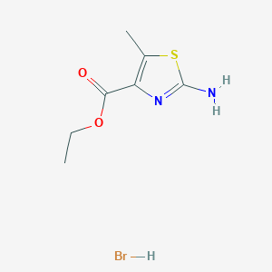 molecular formula C7H11BrN2O2S B2530178 Ethyl 2-amino-5-methylthiazole-4-carboxylate hydrobromide CAS No. 1698909-07-7