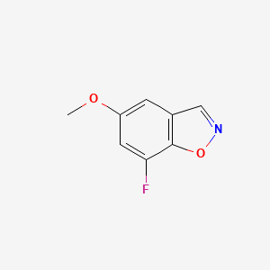 molecular formula C8H6FNO2 B2530186 7-Fluoro-5-methoxy-1,2-benzoxazole CAS No. 1427395-17-2