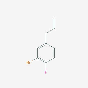 molecular formula C9H8BrF B2530211 2-Bromo-1-fluoro-4-prop-2-enylbenzene CAS No. 1379340-74-5