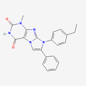 8-(4-ethylphenyl)-1-methyl-7-phenyl-1H-imidazo[2,1-f]purine-2,4(3H,8H)-dione