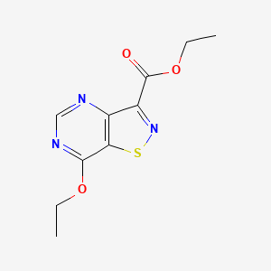 molecular formula C10H11N3O3S B2530232 Ethyl 7-ethoxyisothiazolo[4,5-d]pyrimidine-3-carboxylate CAS No. 890095-74-6