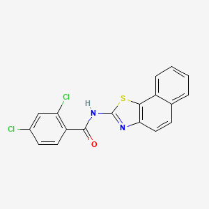 molecular formula C18H10Cl2N2OS B2530233 (Z)-2,4-dichloro-N-(naphtho[2,1-d]thiazol-2(3H)-ylidene)benzamide CAS No. 313550-15-1