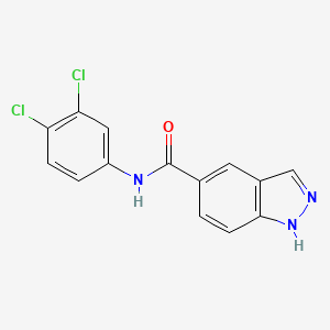 molecular formula C14H9Cl2N3O B2530244 N-(3,4-dichlorophenyl)-1H-indazole-5-carboxamide CAS No. 1619884-56-8