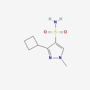 molecular formula C8H13N3O2S B2530247 3-Cyclobutyl-1-methyl-1H-pyrazole-4-sulfonamide CAS No. 2171900-70-0
