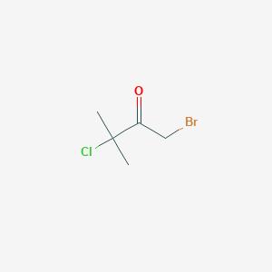 molecular formula C5H8BrClO B2530262 1-Bromo-3-chloro-3-methyl-2-butanone CAS No. 141854-97-9