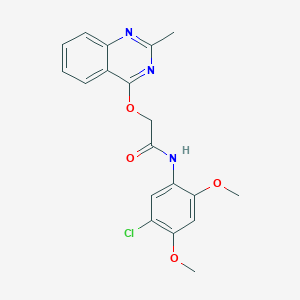molecular formula C19H18ClN3O4 B2530272 1-[4-(2-Cyclopropyl-1,3-thiazol-4-yl)benzoyl]-4-methylpiperidine CAS No. 1116082-34-8