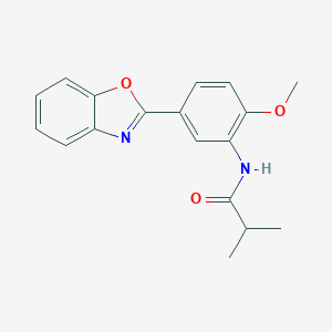 N-[5-(1,3-benzoxazol-2-yl)-2-methoxyphenyl]-2-methylpropanamide
