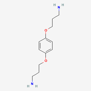 molecular formula C12H20N2O2 B2530322 3-[4-(3-Aminopropoxy)phenoxy]propan-1-amine CAS No. 13055-33-9